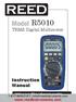 Model R5010. Instruction Manual. TRMS Digital Multimeter. reedinstruments www.