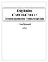 Digikröm CM110/CM112 Monochromator / Spectrograph User Manual