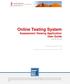 Online Testing System Assessment Viewing Application User Guide