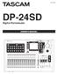 D B DP-24SD. Digital Portastudio OWNER'S MANUAL