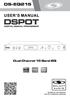 USER S MANUAL. Dual Channel 15 Band EQ USB. 19 DIGITAL (482mm) DS-EQ215 PARAMETER OUT EQUALIZER ESCAPE