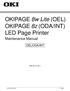 OKIPAGE 8w Lite (OEL) OKIPAGE 8z (ODA/INT) LED Page Printer