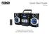 Portable MP3/CD Player with PLL FM Stereo Radio & USB Input. Quick Start Guide NPB-429