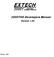 EXTECH 2500T. 2500THS Developers Manual. Version 1.04 INSTRUMENTS PORTABLE THERMAL PRINTER