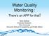 Water Quality Monitoring :