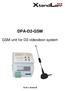 DPA-D2-GSM. GSM unit for D2 videodoor system. User s manual
