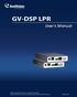 GV-DSP LPR User's Manual