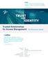 TRUST IDENTITY. Trusted Relationships for Access Management: AND. The InCommon Model